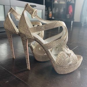 Prada Snakeskin Pumps Size 41.5